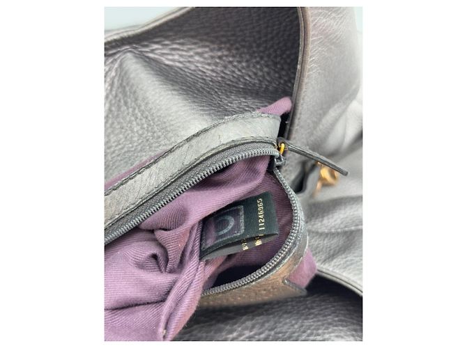Borsa a mano Bulgari Chandra in pelle nera - vista 13