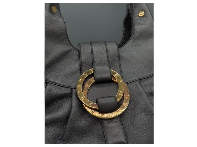 Borsa a mano Bulgari Chandra in pelle nera - vista 2