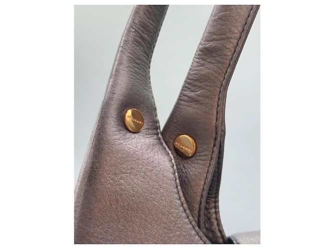Borsa a mano Bulgari Chandra in pelle nera - vista 8