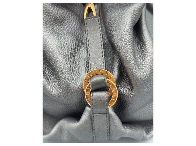 Borsa a mano Bulgari Chandra in pelle nera - vista 9