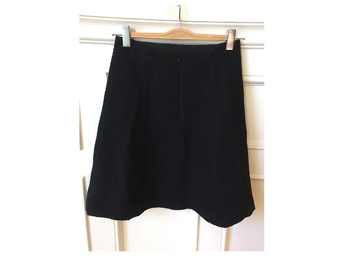 Faldas CARVEN T.International M Lana Negro - vista 2