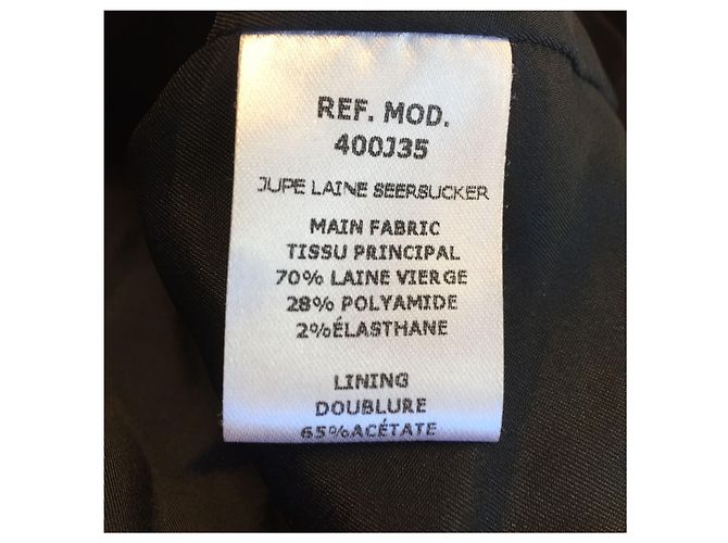 Faldas CARVEN T.International M Lana Negro - vista 5