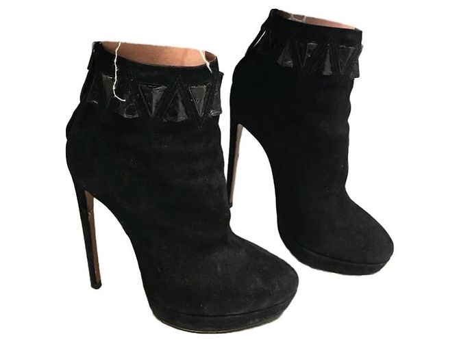 Alaïa Stivaletti ALAIA T.EU 37 Camoscio Nero - vista 10