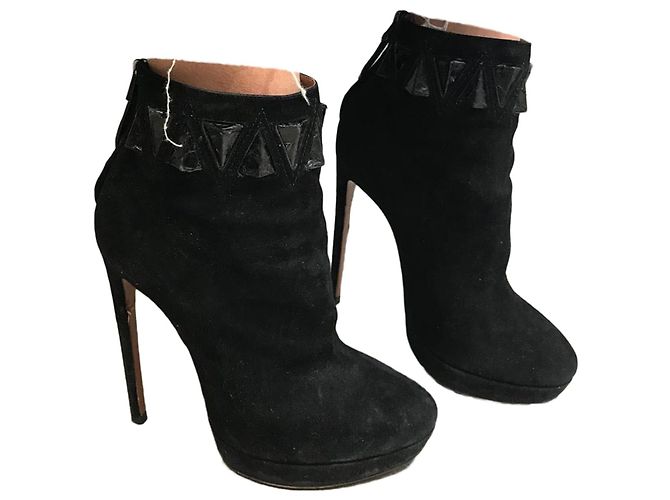 Alaïa Stivaletti ALAIA T.EU 37 Camoscio Nero - vista 11