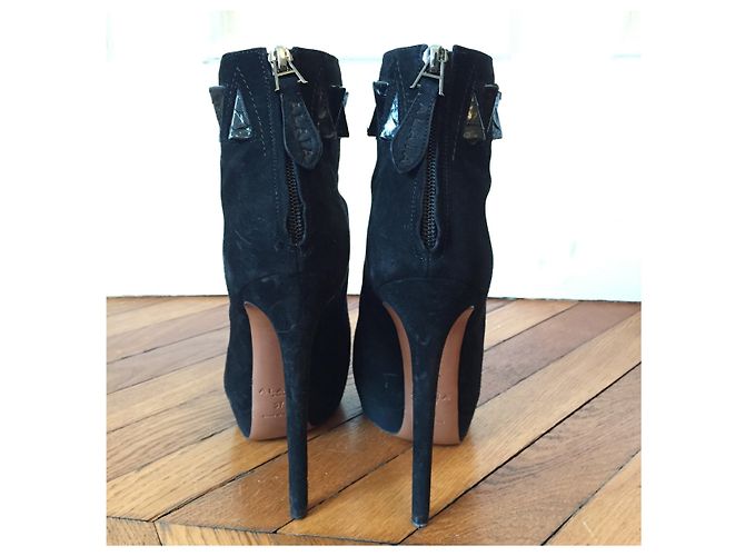 Alaïa Stivaletti ALAIA T.EU 37 Camoscio Nero - vista 4