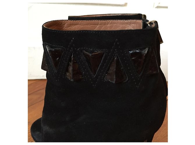 Alaïa Stivaletti ALAIA T.EU 37 Camoscio Nero - vista 7