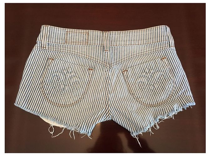 Autre Marque Short Siwy T.24 Blu - vista 3