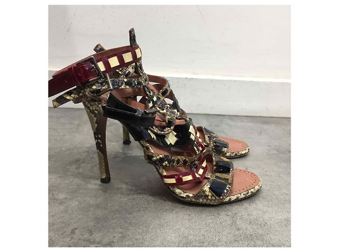 Alaïa Sandali ALAIA T.EU 37 Pelli esotiche Multicolore - vista 3