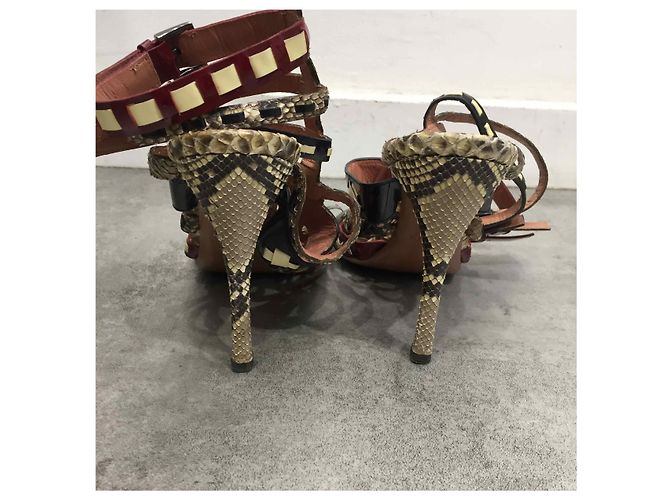Alaïa Sandali ALAIA T.EU 37 Pelli esotiche Multicolore - vista 4