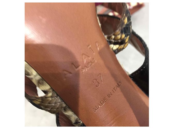 Alaïa Sandali ALAIA T.EU 37 Pelli esotiche Multicolore - vista 6