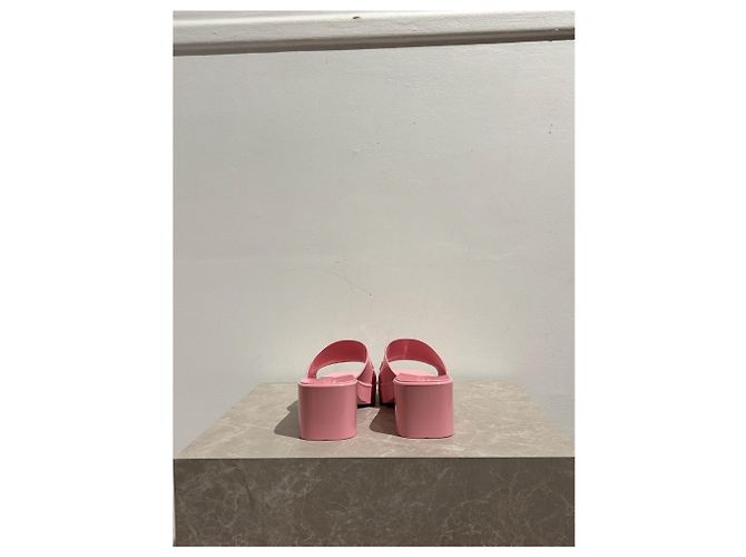 Sandali GUCCI T.EU 39 Gomma Rosa - vista 3