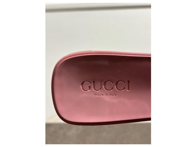 Sandali GUCCI T.EU 39 Gomma Rosa - vista 5