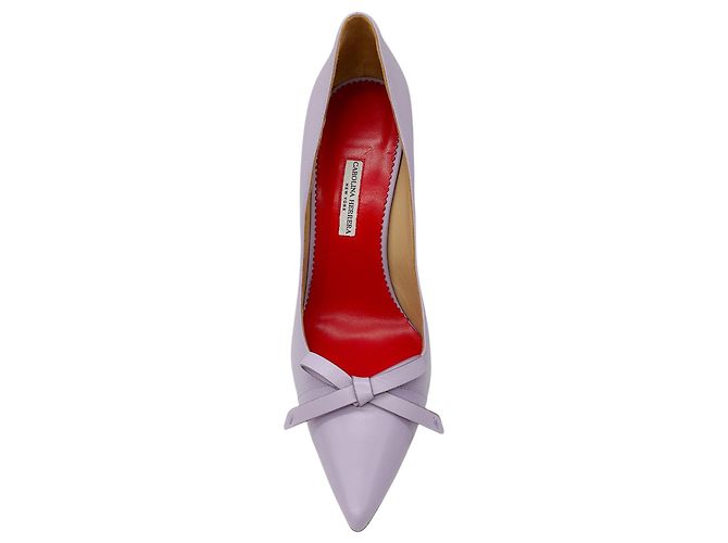 Lederpumps mit Lavendel-Schleifendetail von Carolina Herrera - Ansicht 4