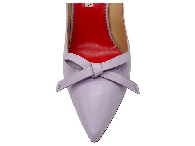 Lederpumps mit Lavendel-Schleifendetail von Carolina Herrera - Ansicht 5