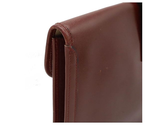 Hermès Clutch in pelle Hermes Jige PM Marrone - vista 5