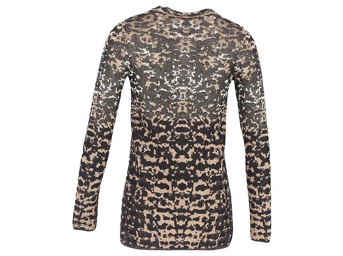 Cardigã impresso M Missoni em algodão preto e dourado Multicor - vista 3