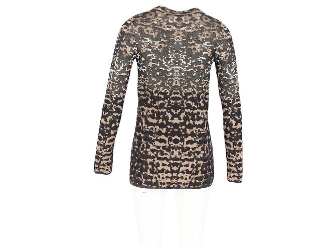 Cardigã impresso M Missoni em algodão preto e dourado Multicor - vista 6