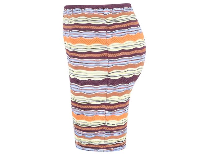 Falda lápiz mini Missoni en algodón multicolor - vista 2