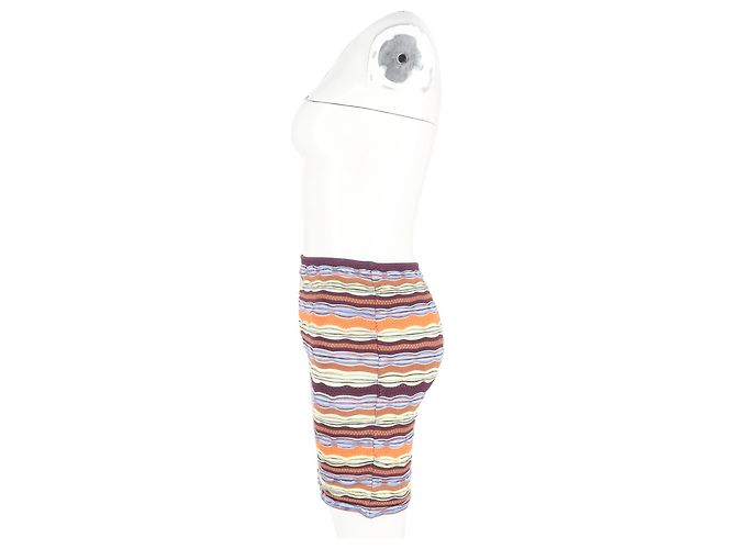 Falda lápiz mini Missoni en algodón multicolor - vista 5