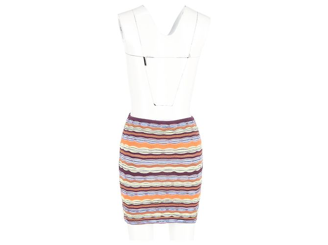 Falda lápiz mini Missoni en algodón multicolor - vista 6