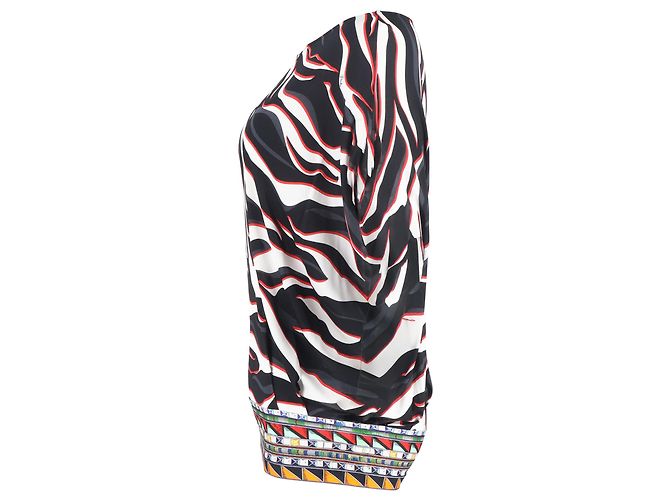 Top de estampado animal Emilio Pucci en viscosa multicolor - vista 2
