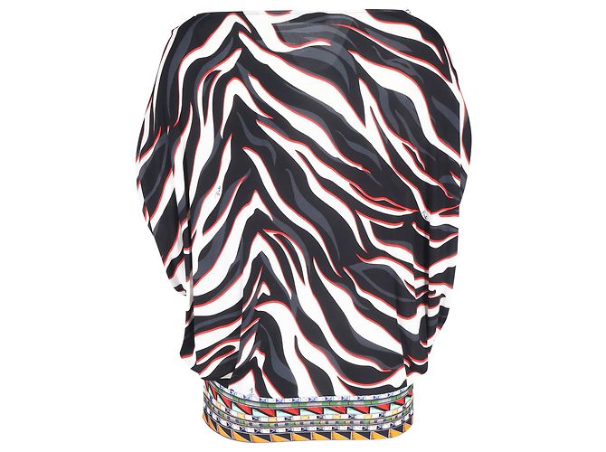 Top de estampado animal Emilio Pucci en viscosa multicolor - vista 3
