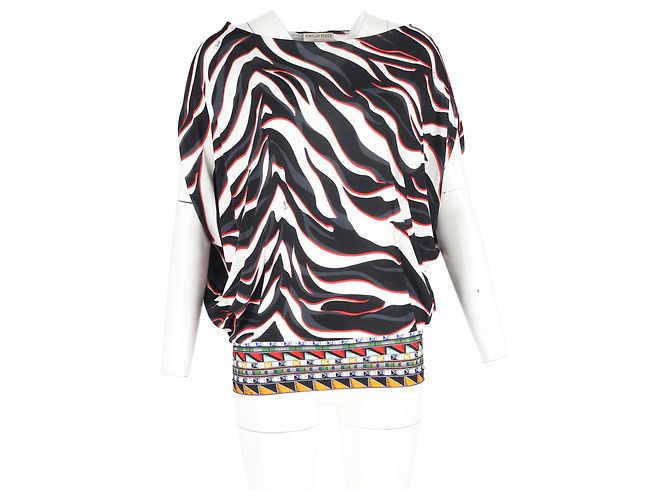Top de estampado animal Emilio Pucci en viscosa multicolor - vista 4