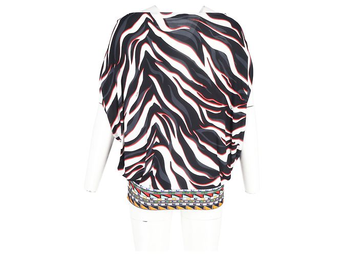 Top de estampado animal Emilio Pucci en viscosa multicolor - vista 6