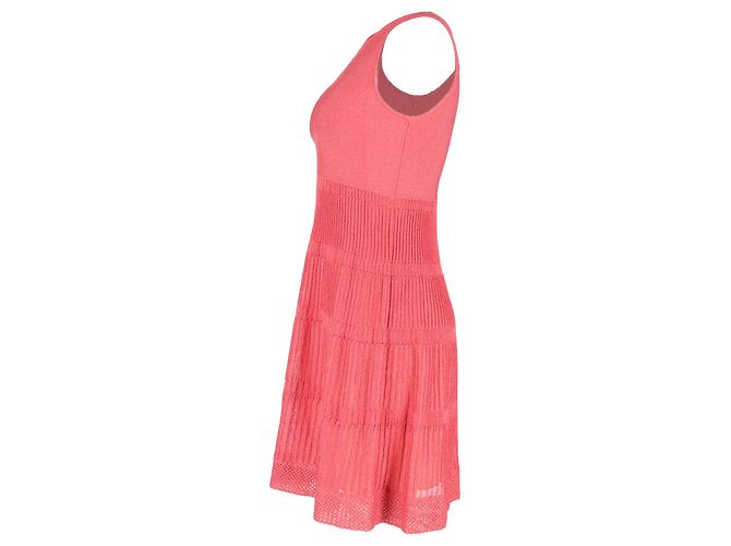 Vestido de punto sin mangas Missoni en algodón rosa - vista 2