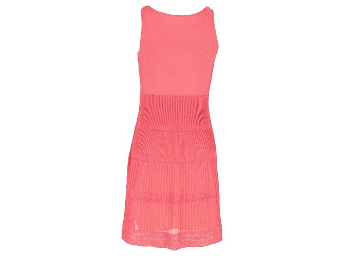 Vestido de punto sin mangas Missoni en algodón rosa - vista 3