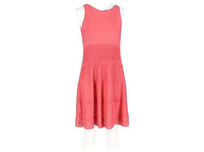 Vestido de punto sin mangas Missoni en algodón rosa - vista 4