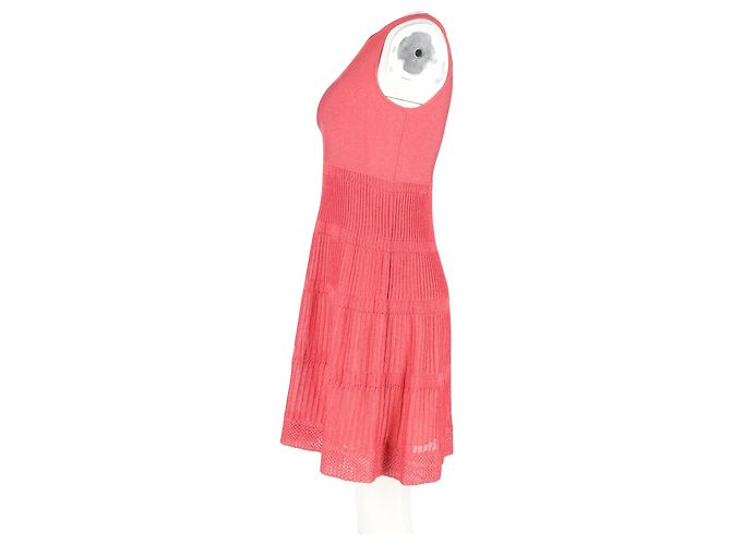 Vestido de punto sin mangas Missoni en algodón rosa - vista 5