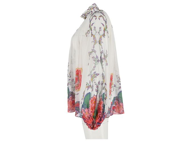 Blusa Blouson Lovestruck de Zimmermann en algodón crema Blanco Crudo - vista 5