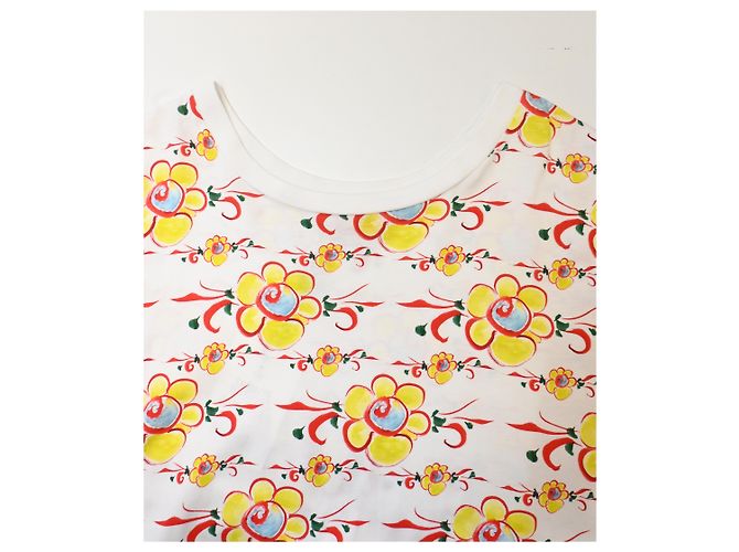 Abito t-shirt con stampa floreale Kenzo in cotone multicolore - vista 10