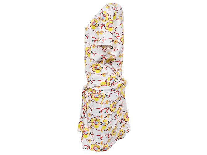 Abito t-shirt con stampa floreale Kenzo in cotone multicolore - vista 2