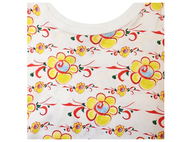 Abito t-shirt con stampa floreale Kenzo in cotone multicolore - vista 5