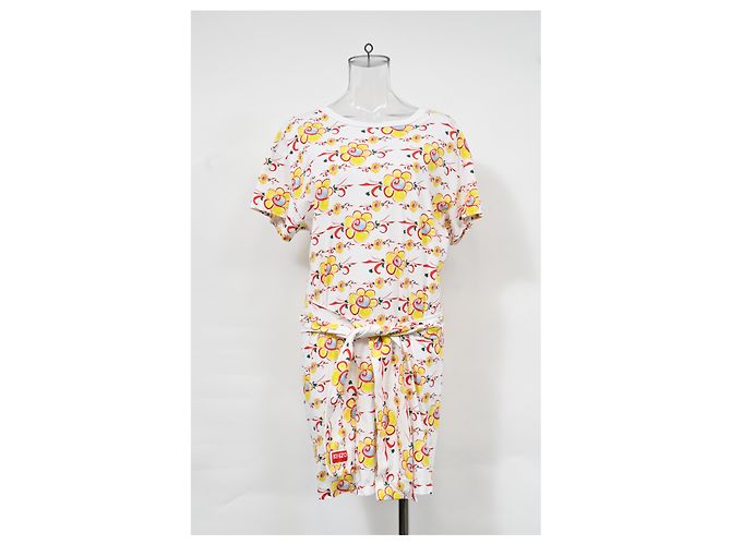Abito t-shirt con stampa floreale Kenzo in cotone multicolore - vista 6