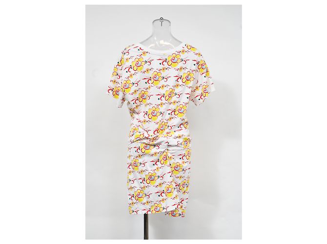 Abito t-shirt con stampa floreale Kenzo in cotone multicolore - vista 8