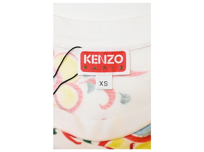 Abito t-shirt con stampa floreale Kenzo in cotone multicolore - vista 9