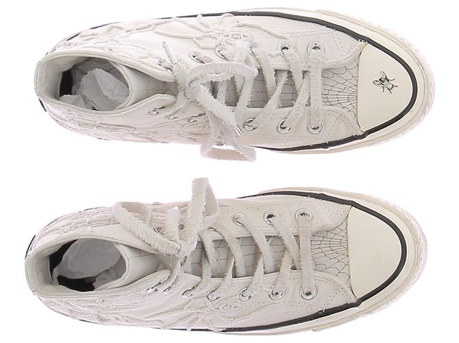 CONVERSE Sneaker T.US 5.5 aus Stoff Weiß - Ansicht 8