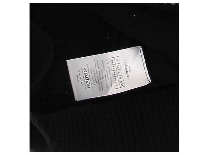 CHRISTIAN DIOR Strickwaren T.FR 40 Kaschmir Schwarz - Ansicht 6