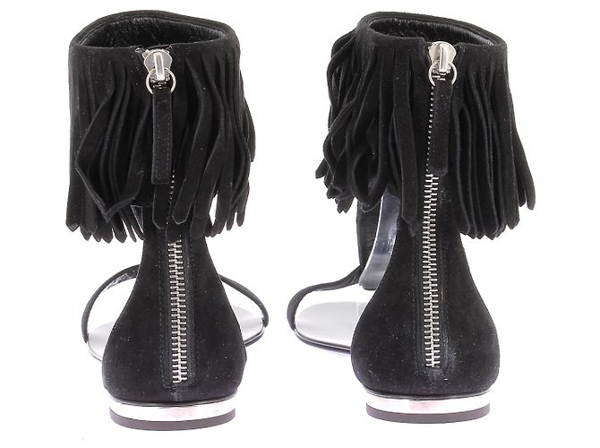 Autre Marque GIUSEPPE ZANOTTI X BALMAIN Sandali T.EU 37 Pelle Nero - vista 5