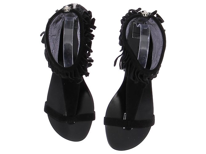 Autre Marque GIUSEPPE ZANOTTI X BALMAIN Sandali T.EU 37 Pelle Nero - vista 6