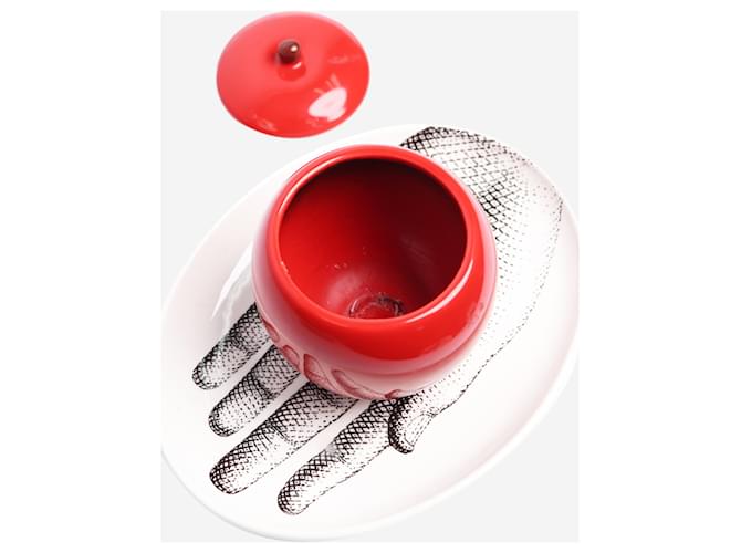 Fornasetti Apple shaped candle holder, refillable Red - view 2