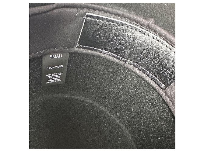 Autre Marque Handgemachte Mütze made in USA Modell Korin Schwarz - Ansicht 2