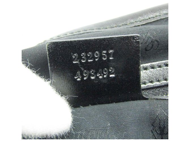 Damentasche aus Canvas Gucci GG Twins 232957 Schwarz Beige - Ansicht 11