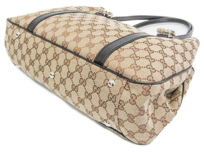 Damentasche aus Canvas Gucci GG Twins 232957 Schwarz Beige - Ansicht 2