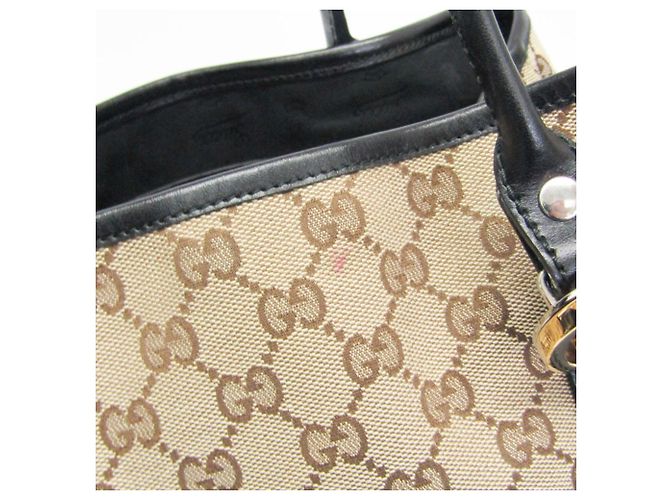 Damentasche aus Canvas Gucci GG Twins 232957 Schwarz Beige - Ansicht 4