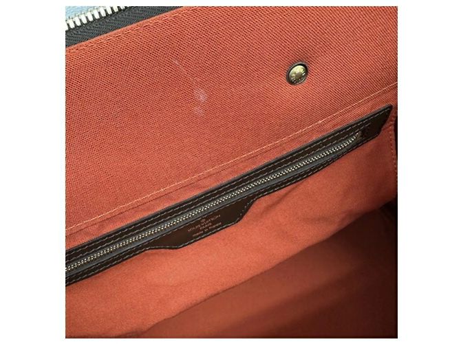 Borsa Louis Vuitton Greenwich PM Damier Ebano Marrone - vista 10