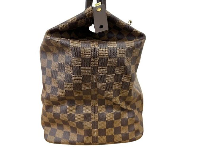Borsa Louis Vuitton Greenwich PM Damier Ebano Marrone - vista 2